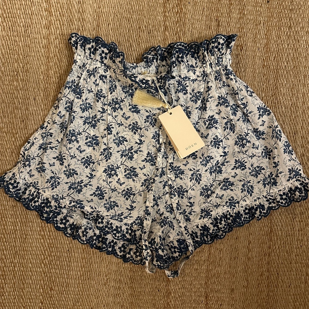 Doen floral Enna toile short XXS NWT